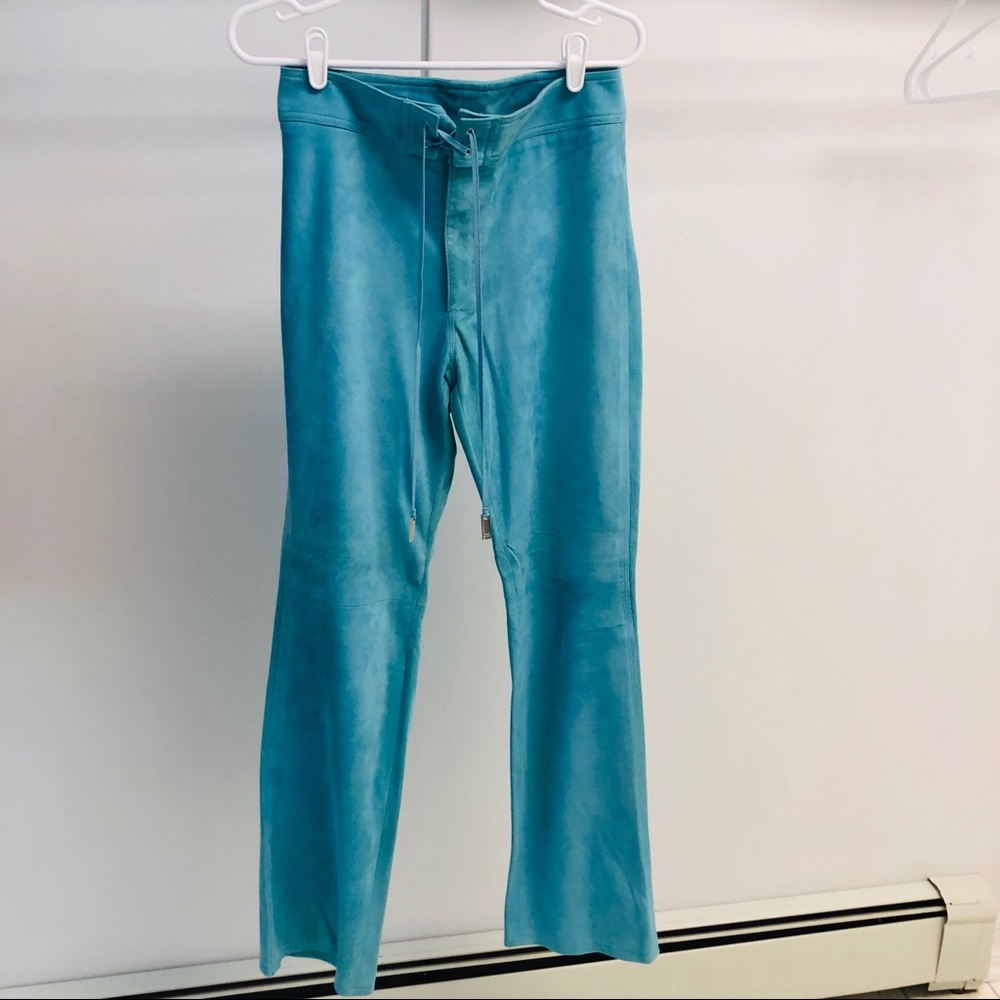 Ralph Lauren suede lace up pants